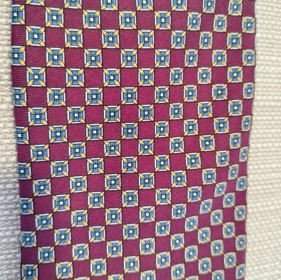 Angelo Bosani The Tie Rack  Necktie Stylish Silk Geometric Pattern Made in Italy - Picture 2 of 8